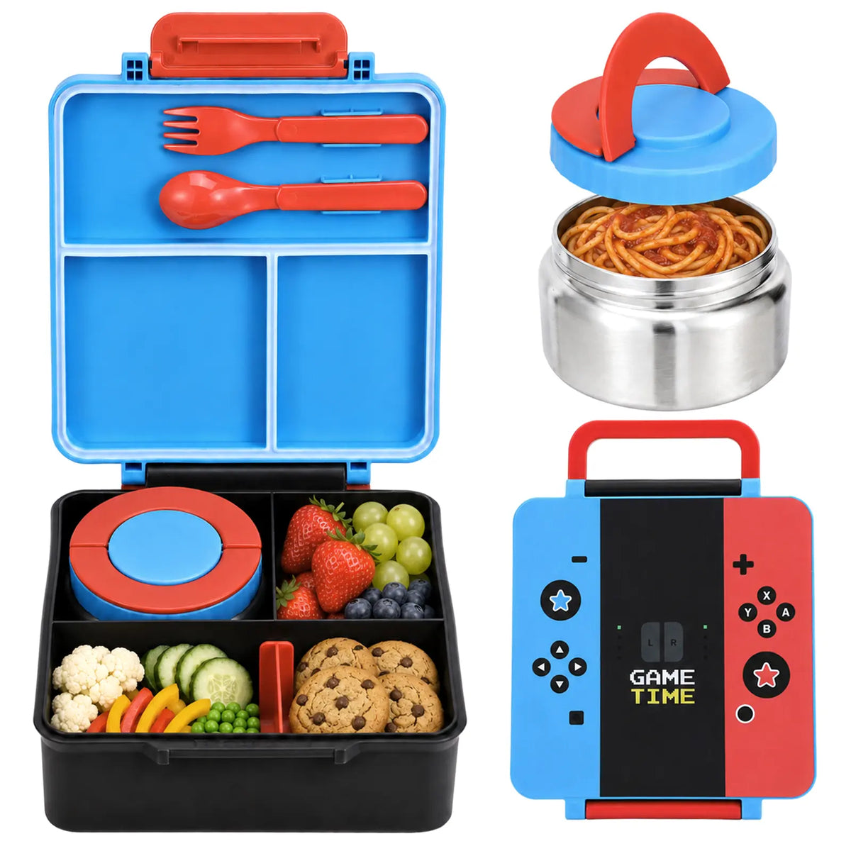 Sturdy Lightweight Airtight ThermalInsulation Bento Lunch Box - 4 Compartments