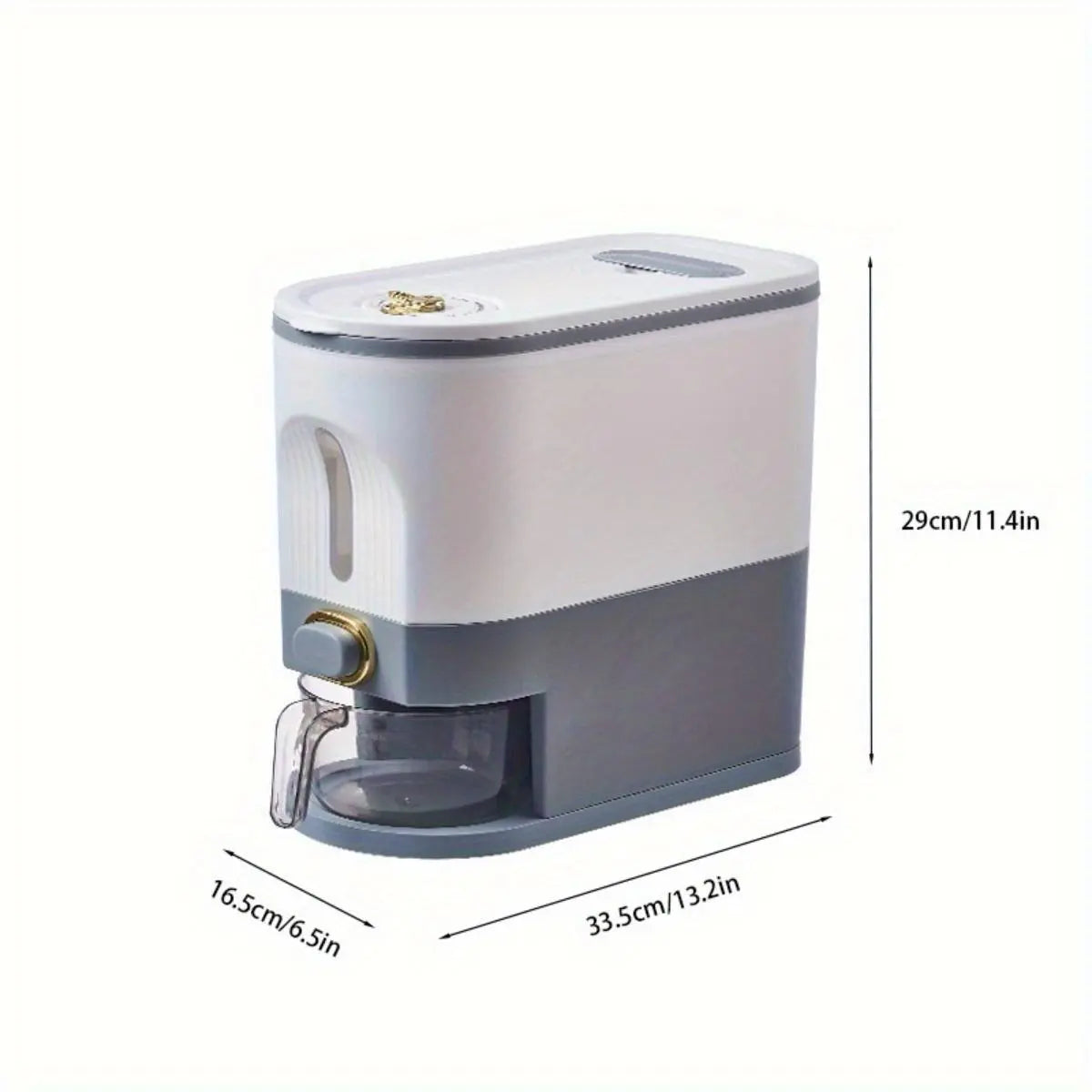 Rice Dispenser with Measuring Cup &Time Scale