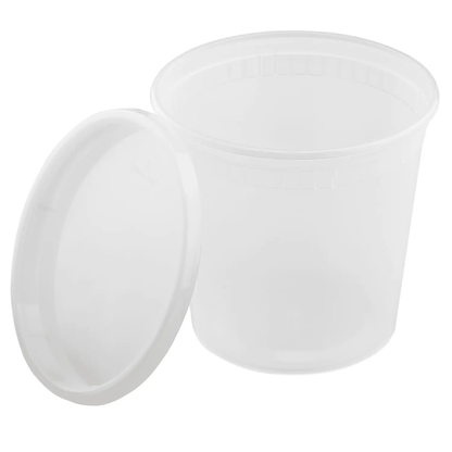 240 Pack Clear Deli Containers with Lids, Plastic Food Storage Containers