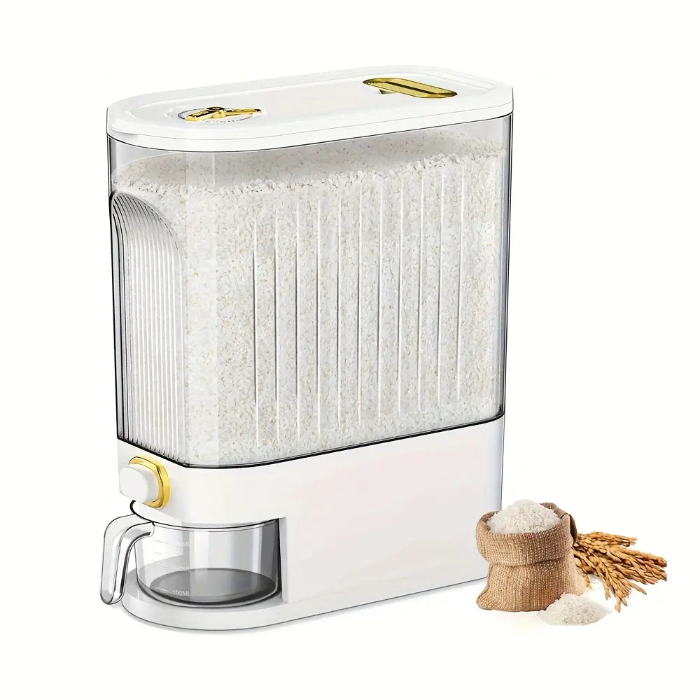 Rice Dispenser with Measuring Cup &Time Scale