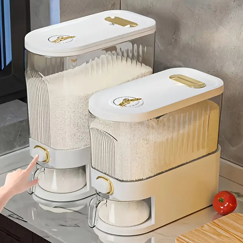 Rice Dispenser with Measuring Cup &Time Scale