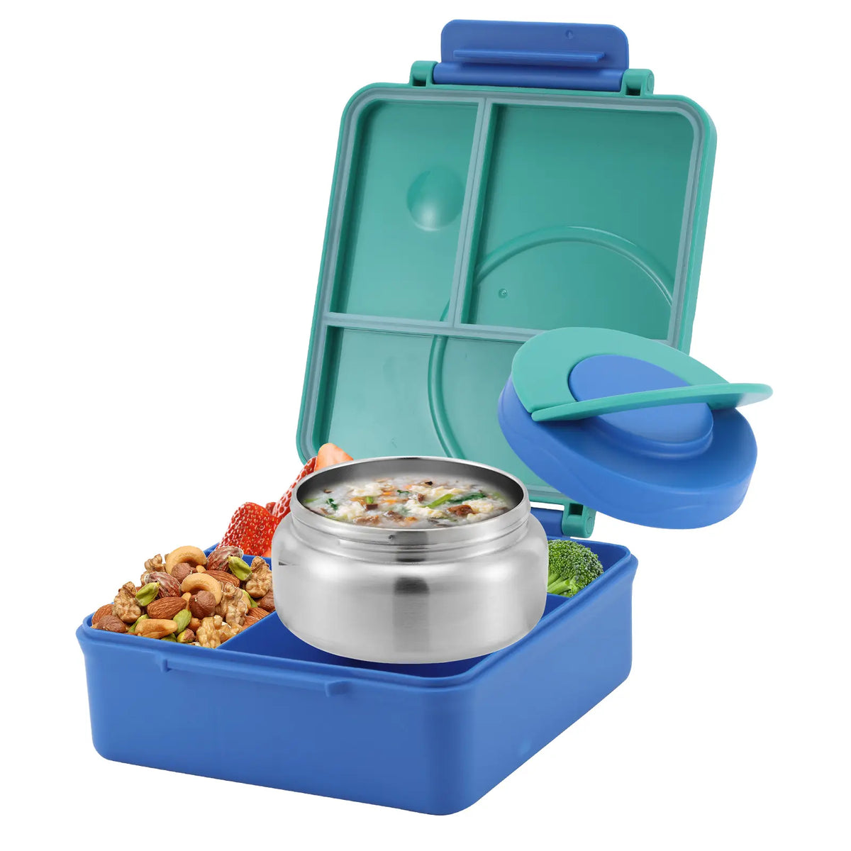 Sturdy Lightweight Airtight ThermalInsulation Bento Lunch Box - 4 Compartments