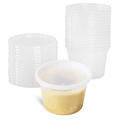 240 Pack Clear Deli Containers with Lids, Plastic Food Storage Containers