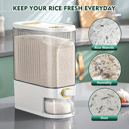 Rice Dispenser with Measuring Cup &Time Scale