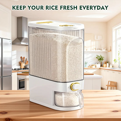 Rice Dispenser with Measuring Cup &Time Scale