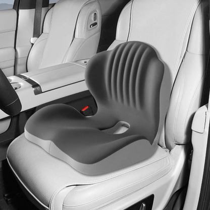 Ergonomic Memory Foam Seat Cushion with Lumbar & Back Support, Pressure Relief Coccyx Pad for Office Chair, Car Seat & Desk Chair