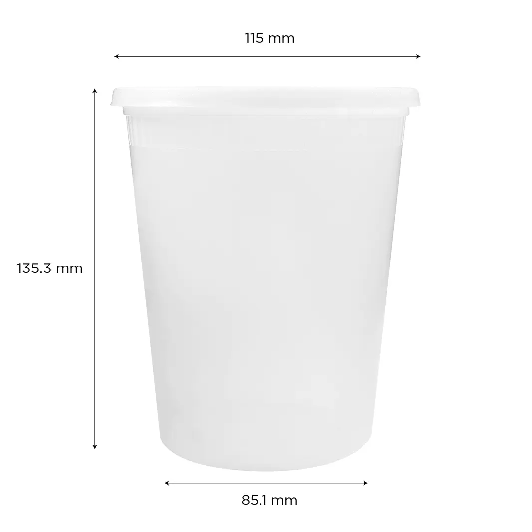 240 Pack Clear Deli Containers with Lids, Plastic Food Storage Containers