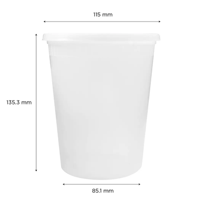 240 Pack Clear Deli Containers with Lids, Plastic Food Storage Containers