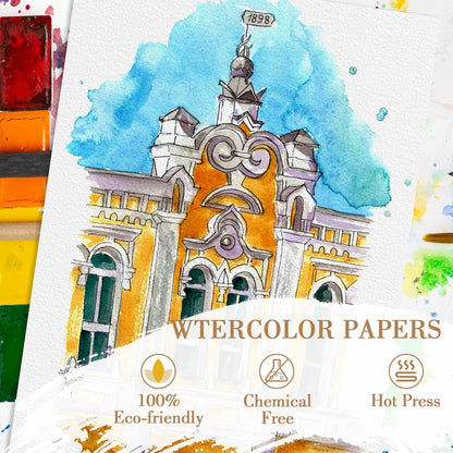 140 lb / 300 GSM Cold-Pressed Watercolor Paper