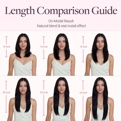 Tape in Human Hair Extensions, Straight Seamless Tape Ins, 20pcs 50g