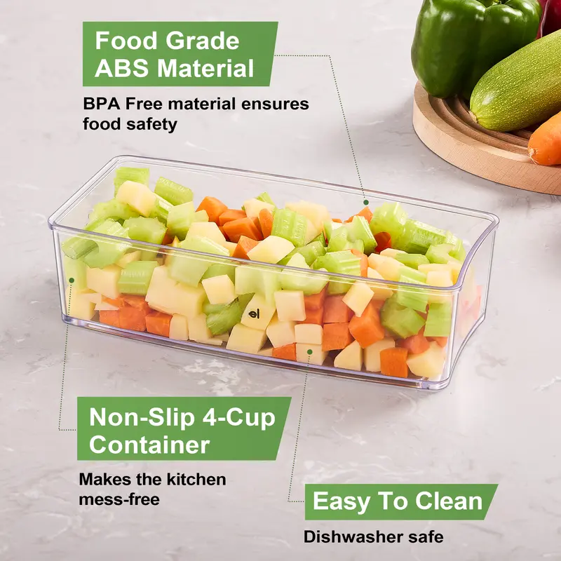 Vegetable Chopper, Multi Blade Veggie Dicer Slicer with Storage Container for Meal Prep