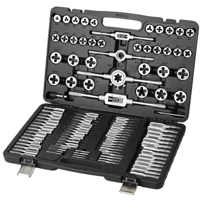 110PC Tap and Die Set, M2-M18 Bearing Steel Threading Tool