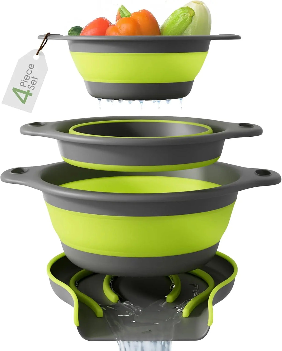 Collapsible Colanders 3-Pack