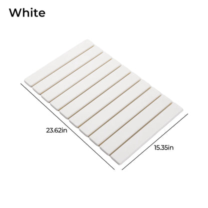 Foldable Large Diatomaceous Earth Dish Drying Mat - 24"x16" Kitchen Counter Drying Pad