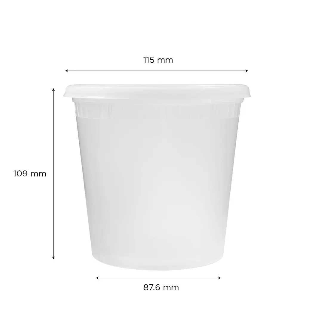240 Pack Clear Deli Containers with Lids, Plastic Food Storage Containers