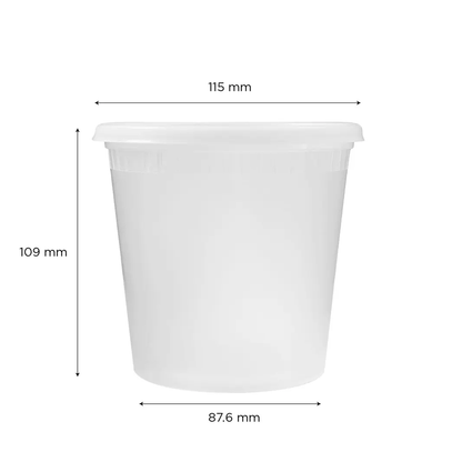 240 Pack Clear Deli Containers with Lids, Plastic Food Storage Containers