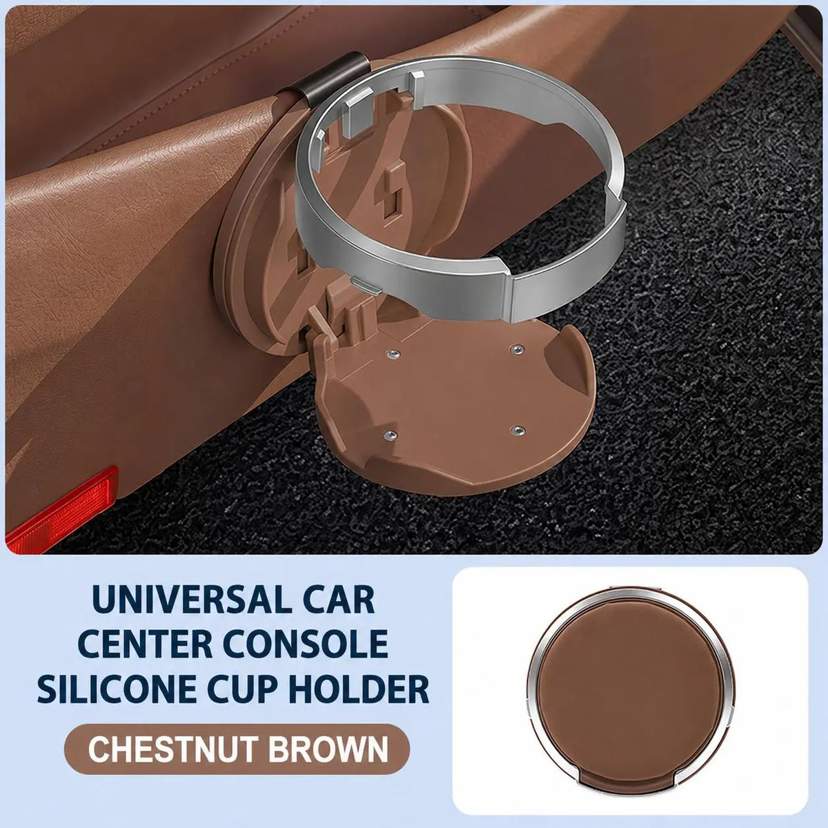 Universal Foldable Car Cup Holder with Hook