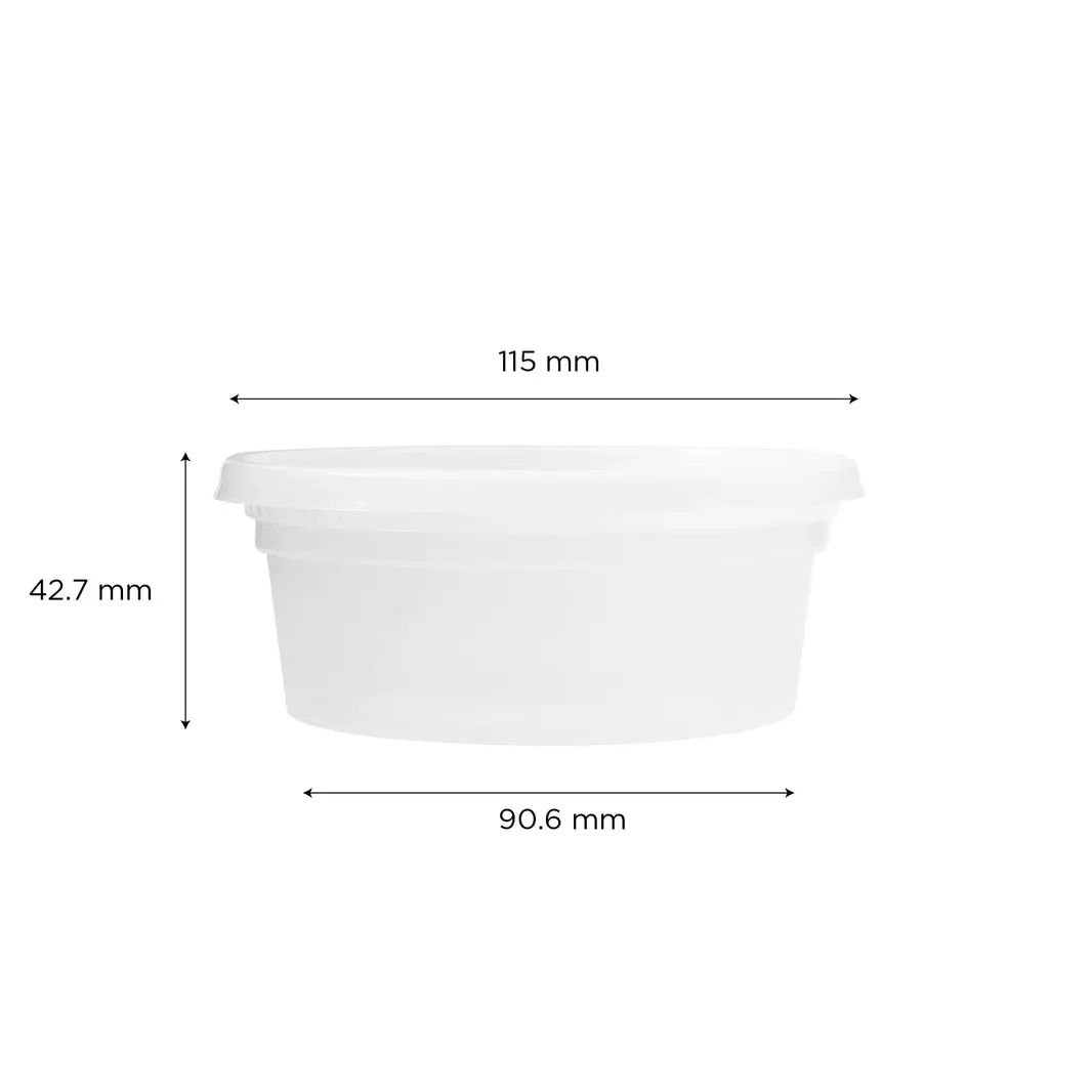 240 Pack Clear Deli Containers with Lids, Plastic Food Storage Containers