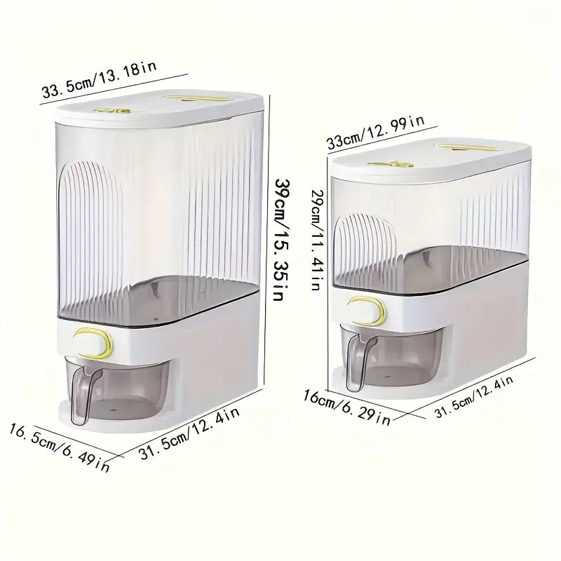 Rice Dispenser with Measuring Cup &Time Scale