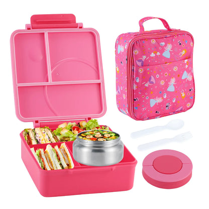 Sturdy Lightweight Airtight ThermalInsulation Bento Lunch Box - 4 Compartments