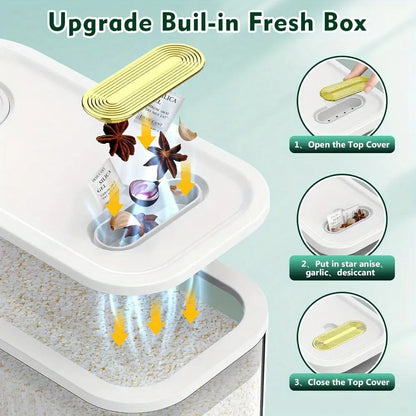 Rice Dispenser with Measuring Cup &Time Scale